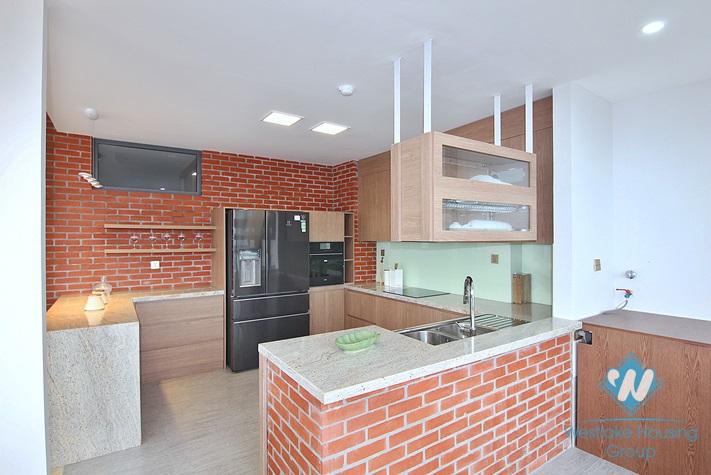Lake view 4 bedrooms apartment for rent in Dang Thai Mai, Tay Ho, Ha Noi