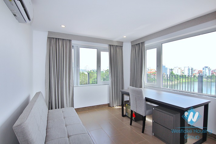 Spectacular lake view apartment for rent in To Ngoc Van st, Tay Ho, Ha Noi