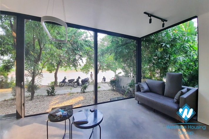 Modern style one bedroom river view house for rent in Ngoc Thuy, Long Bien district