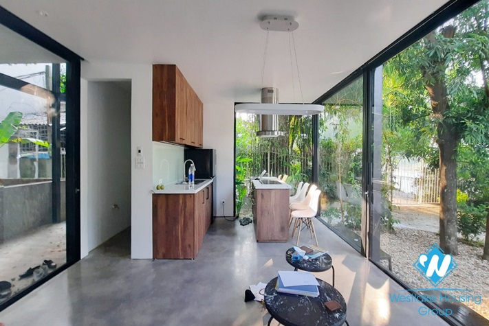 Modern style one bedroom river view house for rent in Ngoc Thuy, Long Bien district