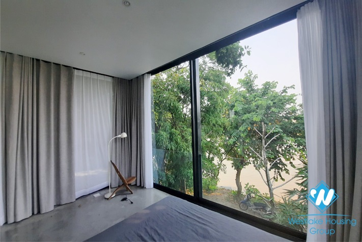 Modern style one bedroom river view house for rent in Ngoc Thuy, Long Bien district