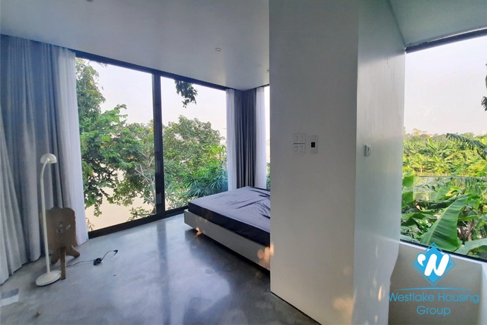 Modern style one bedroom river view house for rent in Ngoc Thuy, Long Bien district