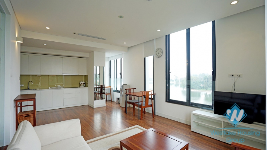 One-bedroom apartment with lake view for rent at Ba Mau lake