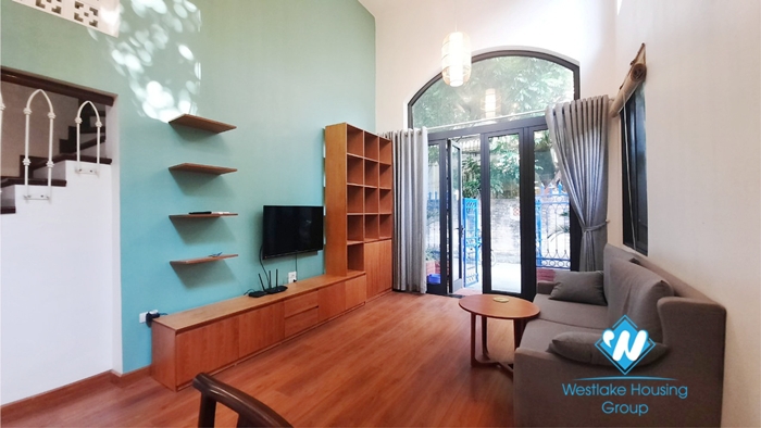 Three bedroom duplex apartment for rent in Ngoc Thuy near French international school