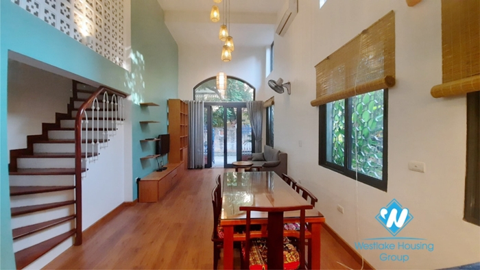 Three bedroom duplex apartment for rent in Ngoc Thuy near French international school