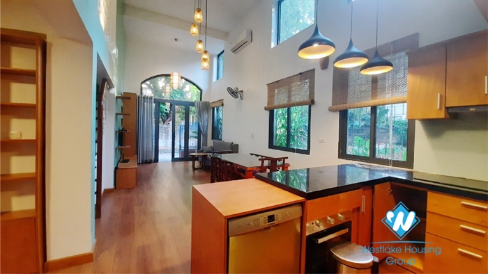 Three bedroom duplex apartment for rent in Ngoc Thuy near French international school