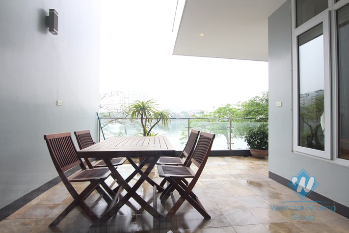 Good location apartment with lake view for rent in Quang An st, Tay Ho District 