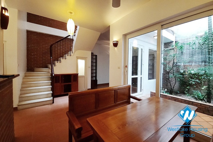 Green house with nice garden for rent in Bo De, Long Bien