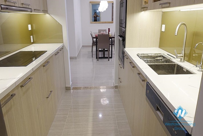 A fully-furnished 3 bedroom apartment for rent in Ciputra