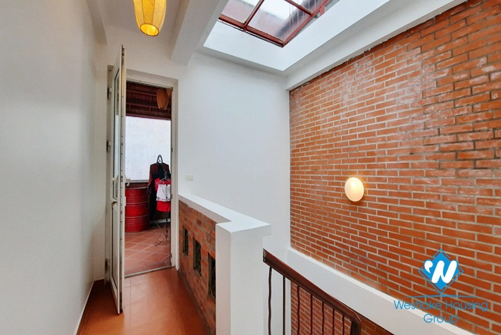 Green house with nice garden for rent in Bo De, Long Bien