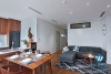 A two-bedroom apartment on the top floor with breathtaking lake view on Tu Hoa street