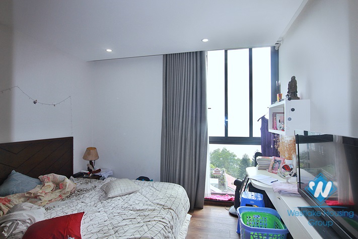 A three-bedroom duplex with lake view on the top floor on Dang Thai Mai street 