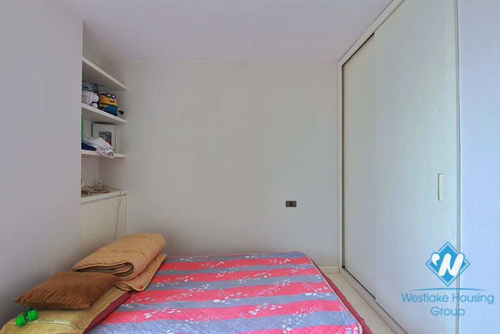 A three-bedroom duplex with lake view on the top floor on Dang Thai Mai street 