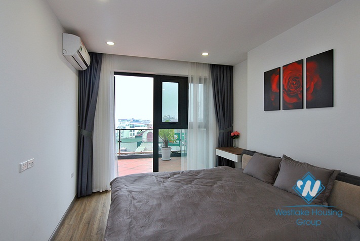 A brand new modern 2 bedroom apartment with big balcony in Xuan dieu, Tay ho