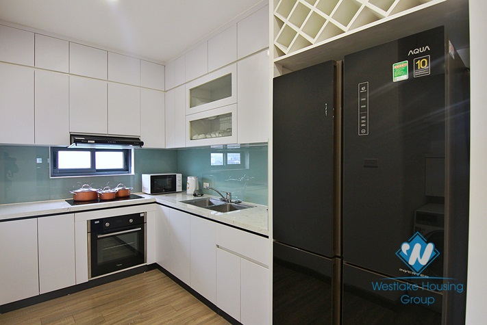 A brand new modern 2 bedroom apartment with big balcony in Xuan dieu, Tay ho