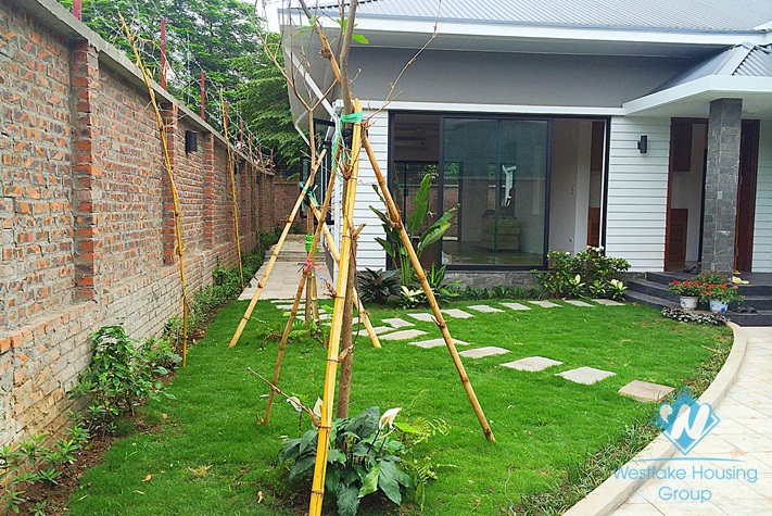 Brand new villa with wonderful garden for rent in Dang Thai Mai Street, Tay Ho, Hanoi