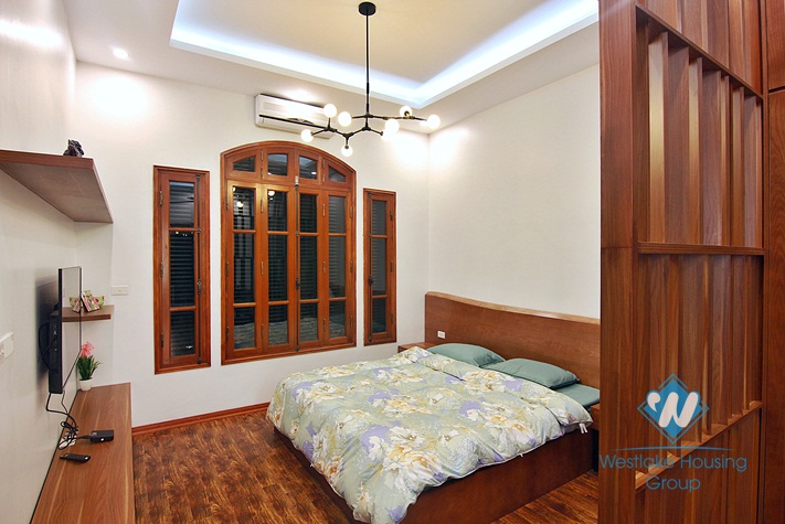 Renovated French villa for rent in Tay Ho, high ceiling, lots of outside space