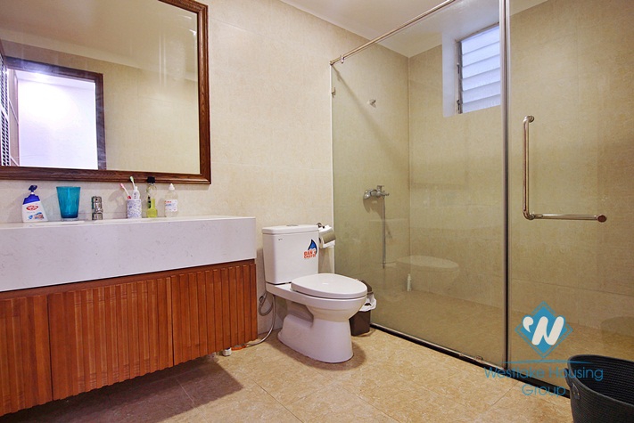 Renovated French villa for rent in Tay Ho, high ceiling, lots of outside space