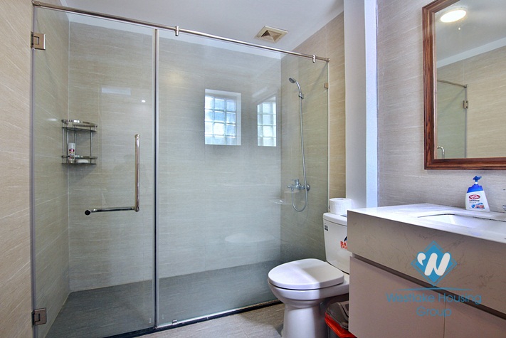 Renovated French villa for rent in Tay Ho, high ceiling, lots of outside space