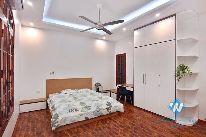 Renovated French villa for rent in Tay Ho, high ceiling, lots of outside space