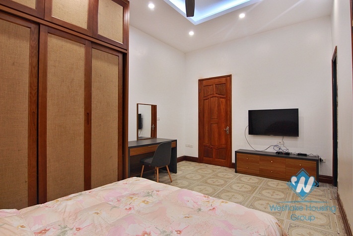 Renovated French villa for rent in Tay Ho, high ceiling, lots of outside space