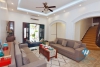 Renovated French villa for rent in Tay Ho, high ceiling, lots of outside space