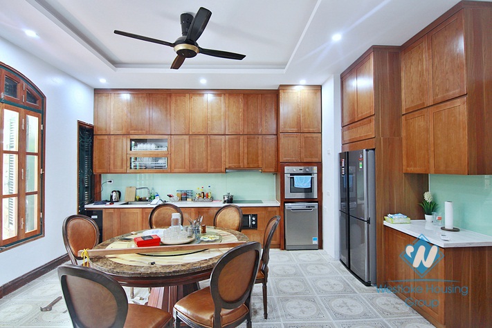 Renovated French villa for rent in Tay Ho, high ceiling, lots of outside space