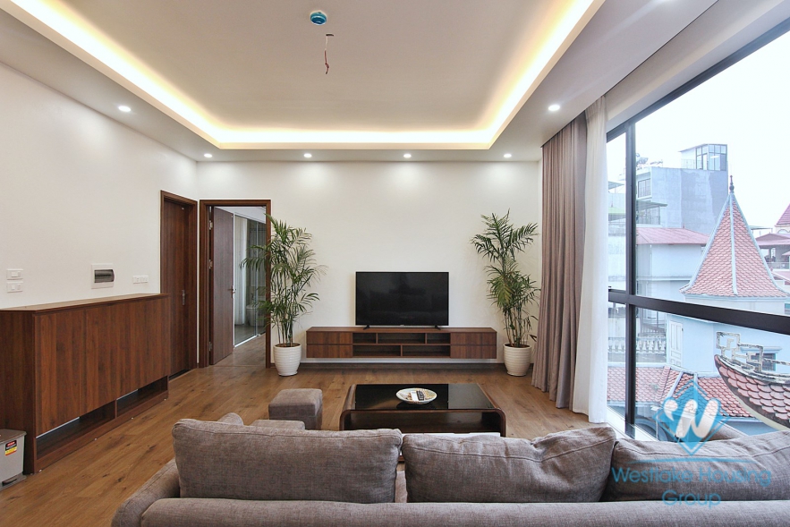 Spacious and brand new 3 bedrooms apartment for rent in Dang Thai Mai area, Tay Ho