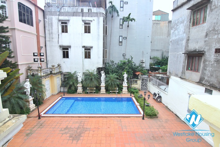 A charming house with swimming pool for rent in Au co st, Tay Ho District