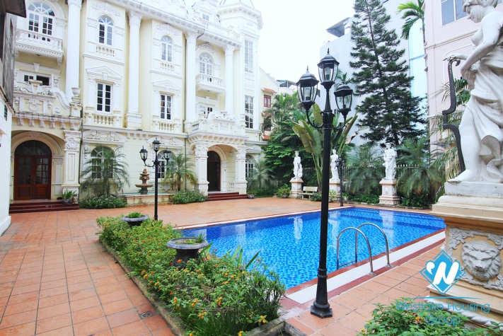 A charming house with swimming pool for rent in Au co st, Tay Ho District