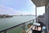 Lake view two bedrooms apartment for rent in Quang An, Tay Ho