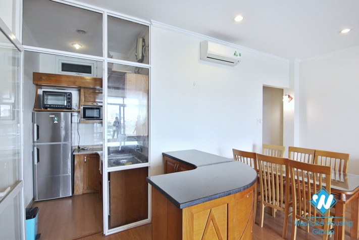 Lake view two bedrooms apartment for rent in Quang An, Tay Ho