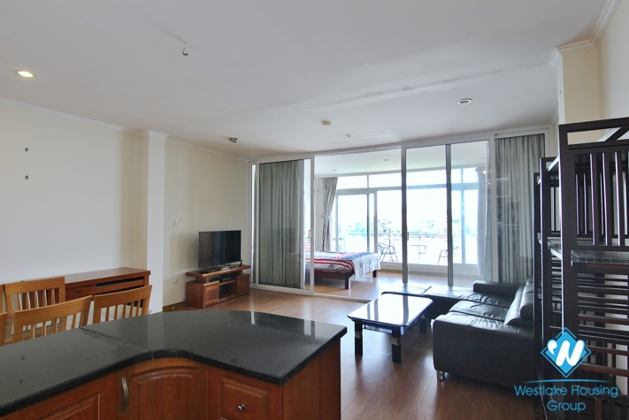 Lake view two bedrooms apartment for rent in Quang An, Tay Ho