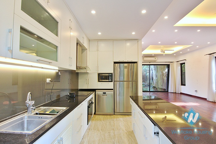 Brand new villa with wonderful garden for rent in Dang Thai Mai Street, Tay Ho, Hanoi