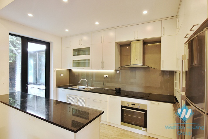 Brand new villa with wonderful garden for rent in Dang Thai Mai Street, Tay Ho, Hanoi