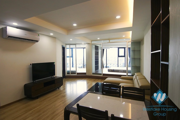 Lake view 2 bedrooms apartment for rent in Tran Vu, Truc Bach