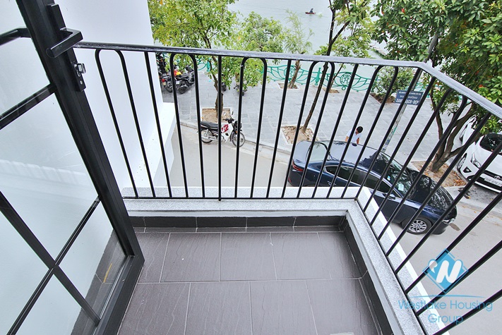 Lake view 1 bedroom apartment for lease in Yen Phu village, Tay Ho
