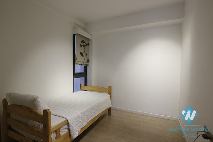 Serviced apartment with long balcony for rent in Kim Ma, Ba Dinh