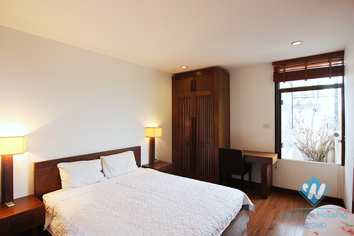 Lake view 2 bedrooms apartment for rent in Quang Khanh st, Tay Ho