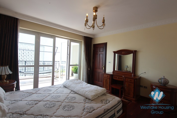 A super large duplex apartment for rent in Tay Ho District, Hanoi, Vietnam
