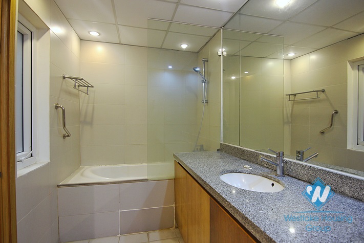 Lake view 03 bedrooms apartment with big balcony for rent in Tay Ho area