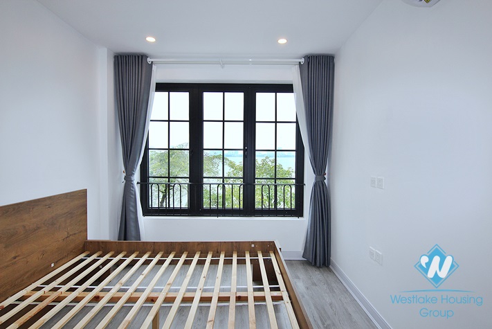 Lake view 1 bedroom apartment for lease in Yen Phu village, Tay Ho