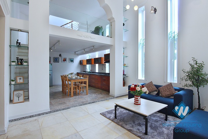 Nice design house with outstanding design for rent in Tay Ho