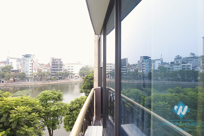 Lake view 2 bedrooms apartment for rent in Tran Vu, Truc Bach