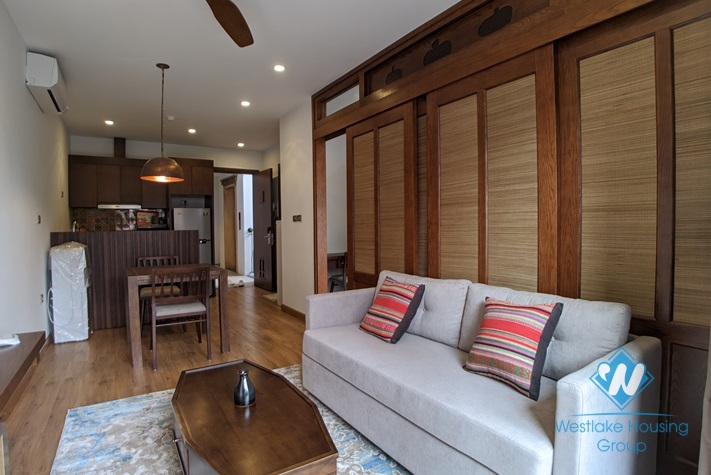 Japanese style one bedroom apartment for rent in Ling Lang, Ba Dinh