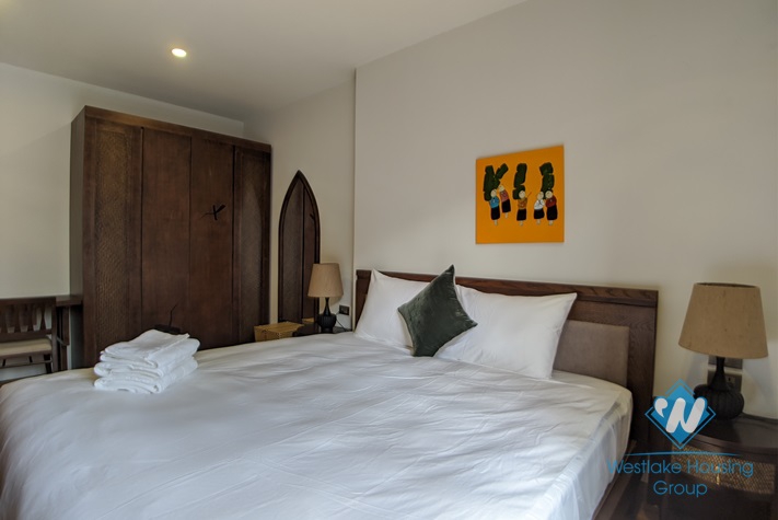 Japanese style one bedroom apartment for rent in Ling Lang, Ba Dinh