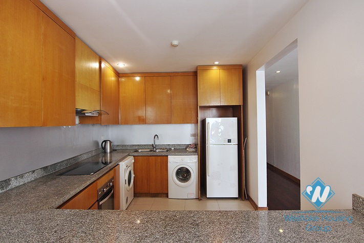 Lake view 03 bedrooms apartment with big balcony for rent in Tay Ho area