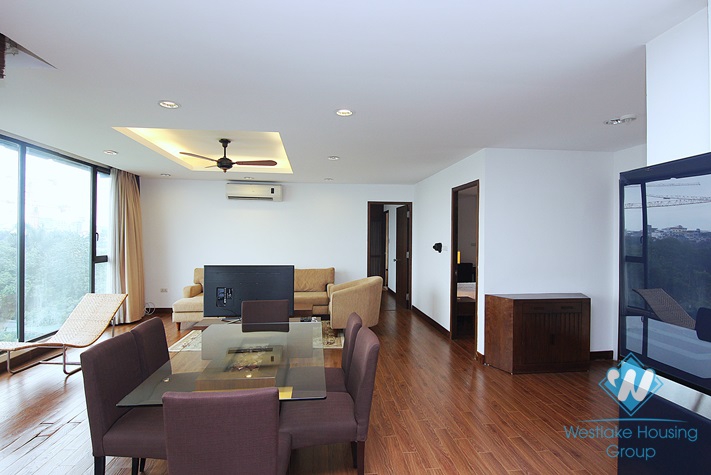 Lake view 2 bedrooms apartment for rent in Quang Khanh st, Tay Ho