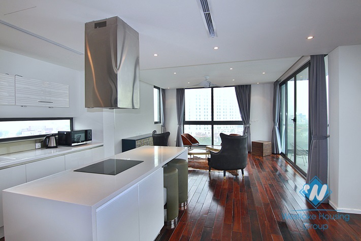 Bright and Morden 2 Bedrooms Apartments for rent in Xuan Dieu st, Tay Ho district.