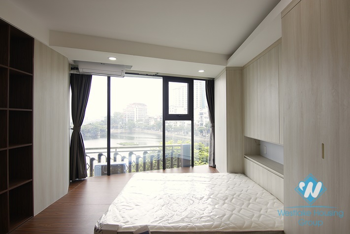 Lake view 2 bedrooms apartment for rent in Tran Vu, Truc Bach